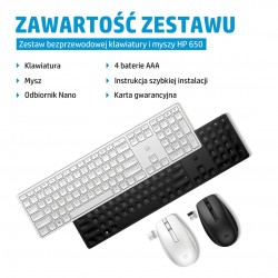 HP 650 Wireless Keyboard and Mouse Combo