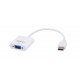 Savio CL-27B video cable adapter 0.1 m HDMI Type A (Standard) VGA (D-Sub) White