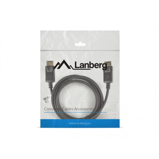 Lanberg CA-DPDP-10CC-0018-BK DisplayPort cable 1.8 m Black