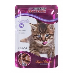 SUPER BENEK Junior Lamb in sauce - wet cat food - 100 g