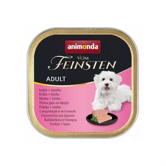 ANIMONDA VOM FEINSTEN ADULT LUNCH Wet dog food Turkey Ham 150 g