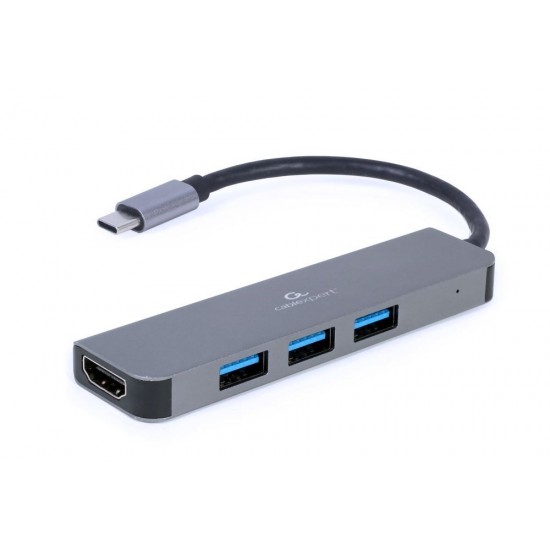 Gembird A-CM-COMBO2-01 USB Type-C 2-in-1 multi-port adapter (Hub + HDMI)