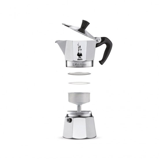 Bialetti Moka Express Moka pot Aluminium, Black