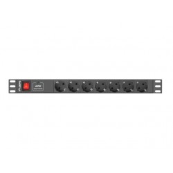 LANBERG PDU RACK POWER STRIP (1U,10A,7X SHUKO,2M)