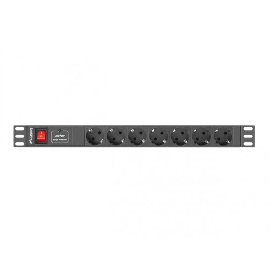 LANBERG PDU RACK POWER STRIP (1U,10A,7X SHUKO,2M)