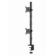 Gembird MA-D2-02 Adjustable 2-display vertical desk mount, 17”-32”, 9kg