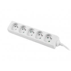 LANBERG POWER STRIP 1.5M WHITE, 5X 230V PL