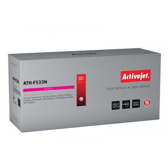 Activejet ATH-F533N toner (replacement for HP 205A CF533A; Supreme; 900 pages; magenta)