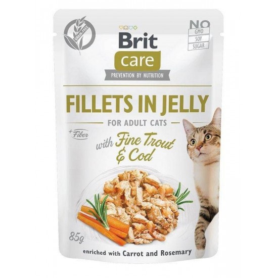 BRIT Care Fillets in Jelly Flavour Box- wet cat food - 12 x 85g