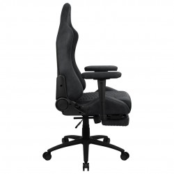 Aerocool ROYALSLATEGR Premium Ergonomic Gaming Chair Legrests Aerosuede Technology Grey