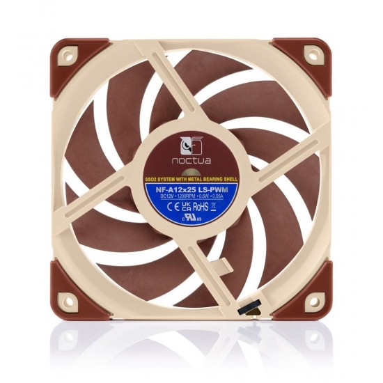 Noctua NF-A12x25 Computer case Fan 12 cm Beige, Brown