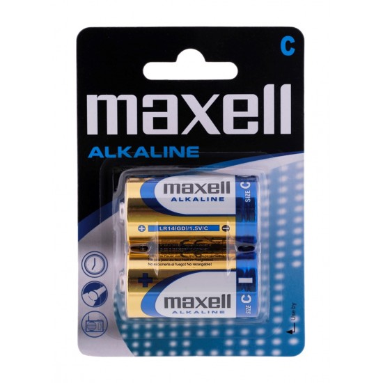 MAXELL battery alkaline LR14, 2 pcs.