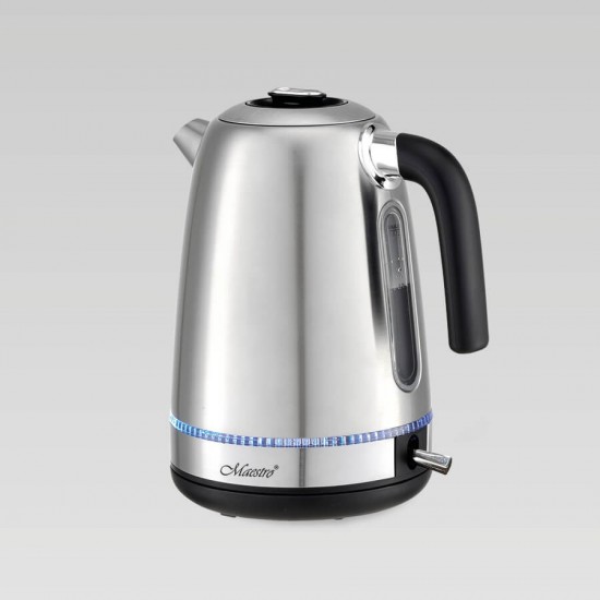 Maestro MR-050 Electric kettle with lighting, silver 1.7 L