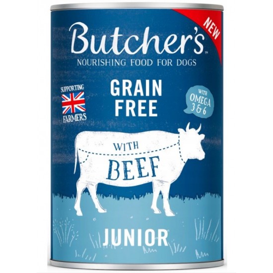 BUTCHER'S Original Junior Beef Jelly - wet dog food - 400g