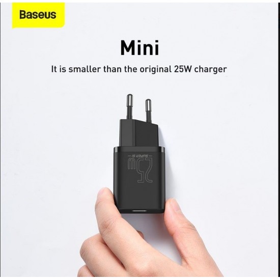 Baseus TZCCSUP-L01 mobile device charger Smartphone Black AC, USB Fast charging Indoor