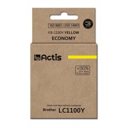 Actis KB-1100Y Ink Cartridge (replacement for Brother LC1100Y/980Y; Standard; 19 ml; yellow)