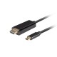 LANBERG CABLE USB-C(M)->HDMI(M) 0.5M 4K 60HZ BLACK