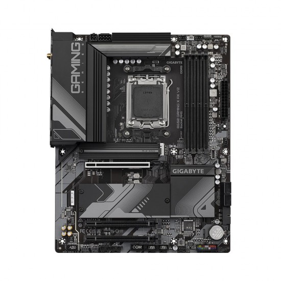 Gigabyte B650 GAMING X AX V2 Motherboard - Supports AMD Ryzen 8000 CPUs, 8+2+2 Phases Digital VRM, up to 8000MHz DDR5 (OC), 1xPCIe 5.0 + 2xPCIe 4.0 M.2, Wi-Fi 6E 802.11ax, 2.5GbE LAN, USB 3.2 Gen 2