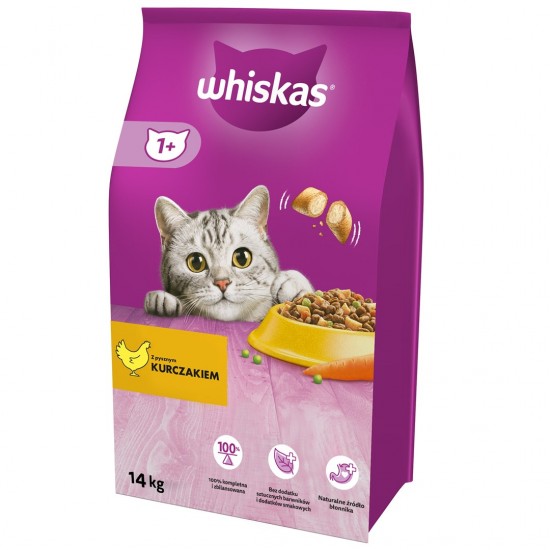 ‎Whiskas 325628 cats dry food Adult Chicken 14 kg