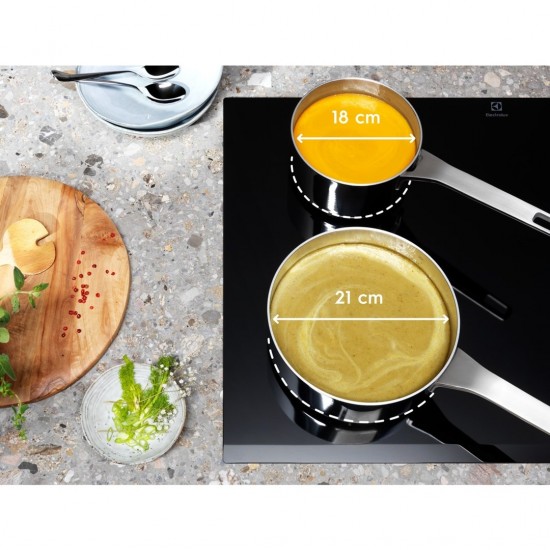 Electrolux EIV734 Black Built-in 68 cm Zone induction hob 4 zone(s)