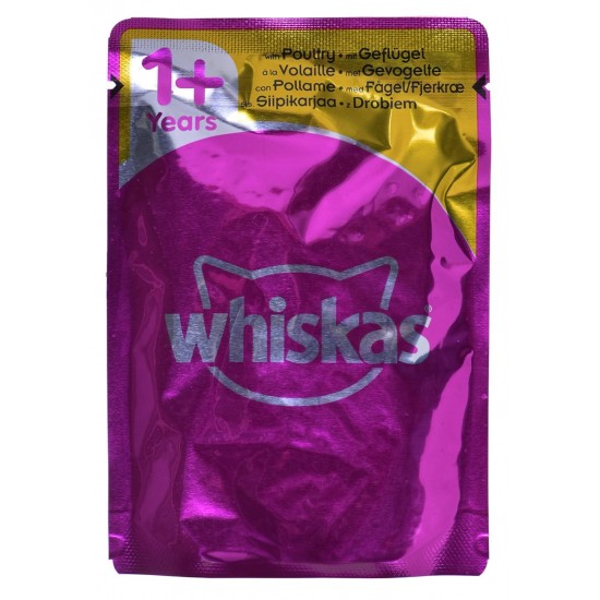 WHISKAS Poultry Feasts in Jelly - wet cat food - 80x85 g