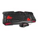 Mars Gaming MCP1 keyboard Mouse included Black, Red