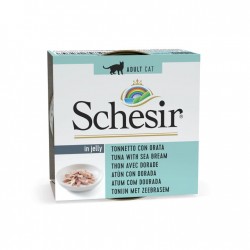 SCHESIR in jelly Tuna with sea bream - wet cat food - 85 g