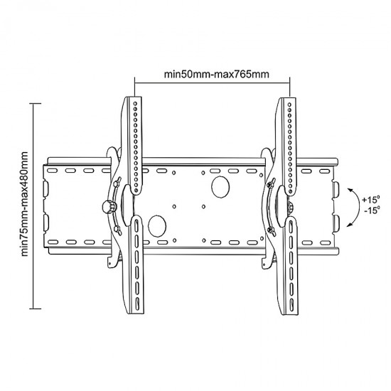 Maclean MC-521 B TV Wall Mount Bracket LCD LED Plasma 32