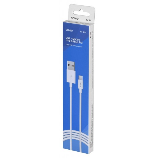 Savio USB – micro USB cable CL-123