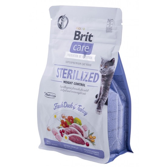 BRIT Care Grain-Free Sterilized Weight Control  - dry cat food - 400 g