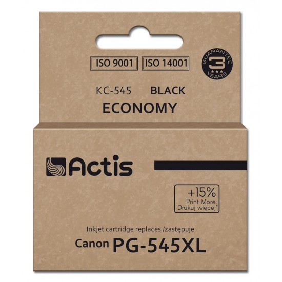 Actis KC-545 Ink Cartridge (replacement for Canon PG-545XL; Supreme; 15 ml; 207 pages; black).