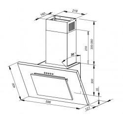 MPM-60-OV-19N wall-mounted hood