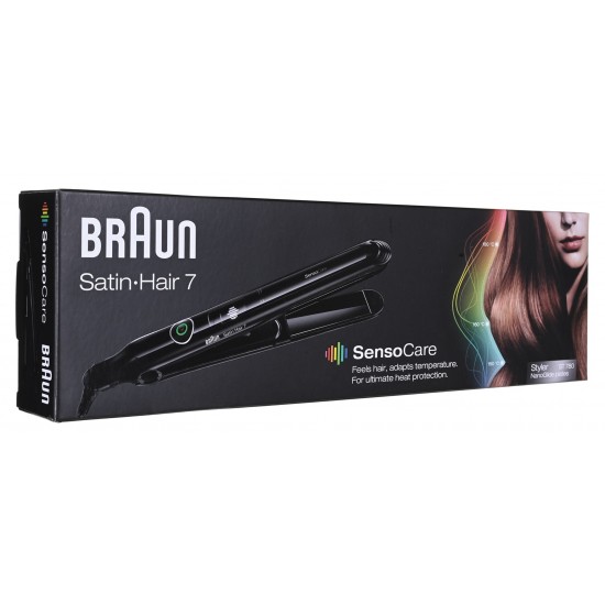 Braun Satin Hair 7 SensoCare ST780 Straightening iron Black 2 m