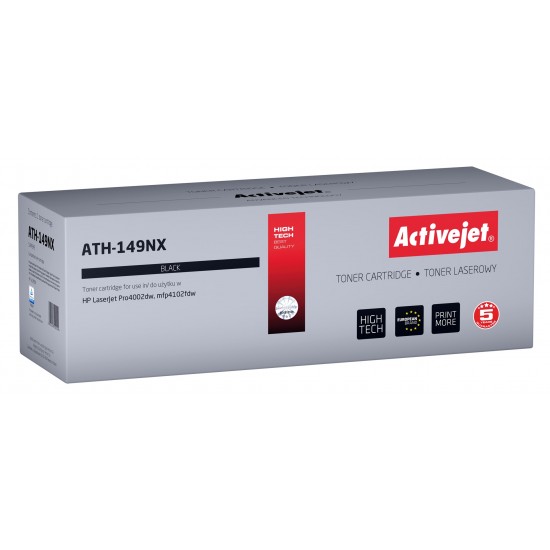 Activejet ATH-149NX Toner (replacement HP 149X W1490X; Supreme; 9500 pages; black)