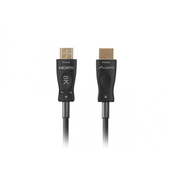 Lanberg CA-HDMI-30FB-0200-BK optical cable HDMI M/M 20m v2.1 8K AOC