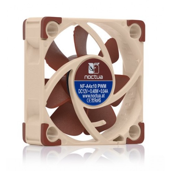 Noctua NF A4x10 PWM Computer case Fan 4 cm Beige, Red