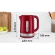 Bosch TWK6A514 electric kettle 1.7 L 2200 W Grey, Red