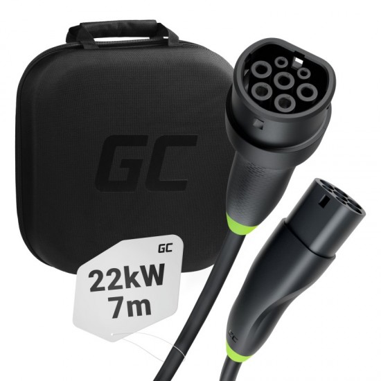 Green Cell EVKABGC02 electric vehicle charging cable Black Type 2 3 7 m