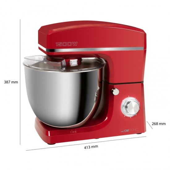 Food processor KM 3765 CLATRONIC red