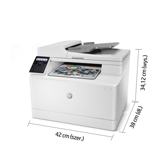 HP Color LaserJet Pro MFP M183fw, Print, Copy, Scan, Fax, 35-sheet ADF; Energy Efficient; Strong Security; Dualband Wi-Fi