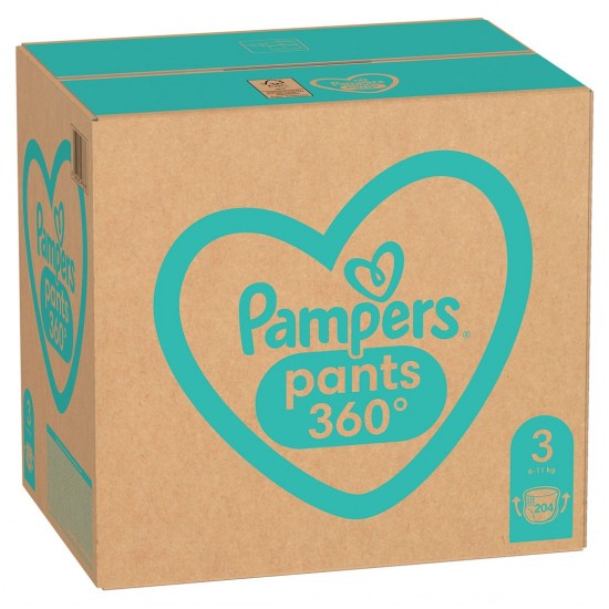 Pampers Pants Boy/Girl 3 204 pc(s)