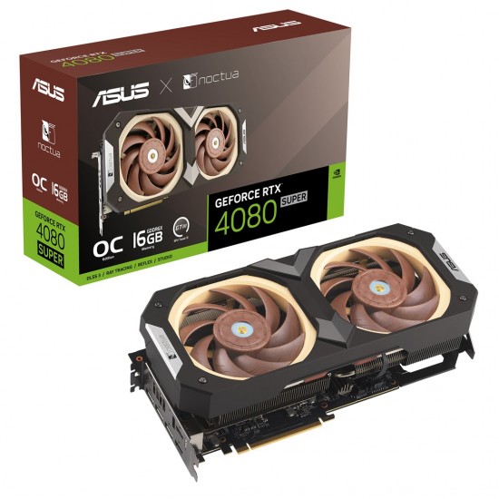 ASUS RTX4080S-O16G-NOCTUA NVIDIA GeForce RTX 4080 SUPER 16 GB GDDR6X