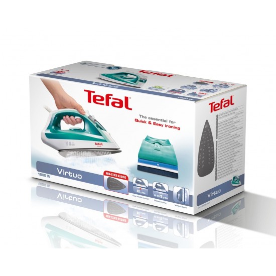 Tefal Virtuo FV1710 iron Steam iron 1800 W Green, White