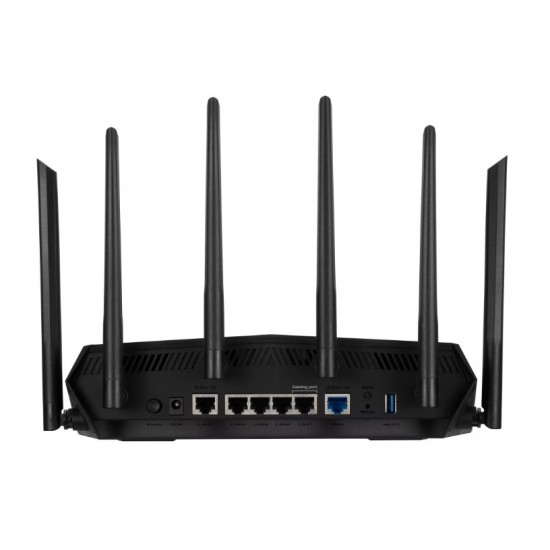 ASUS TUF Gaming AX6000 (TUF-AX6000) wireless router Gigabit Ethernet Dual-band (2.4 GHz / 5 GHz) Black