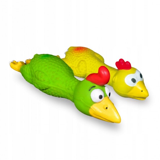 HILTON Chicken in Flight 18cm latex dog toy - 1 piece