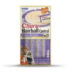 INABA Churu Hairball Tuna cat treat - 4x14 g