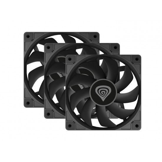 NATEC Oxal 120 Computer case Fan 12 cm Black 3 pc(s)