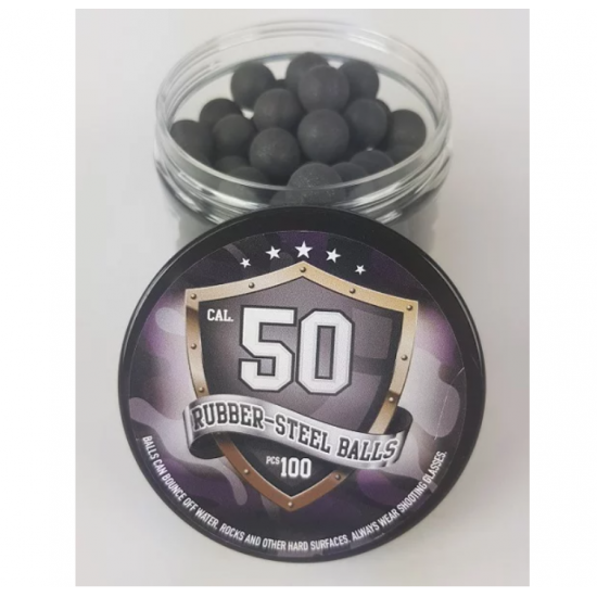 Rubber-to-metal balls Guard Power cal. 50 -100 pcs.