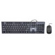 Keyboard + mouse Set IBOX IKMS606 (USB 2.0; (US); black color; Optical; 800 DPI)