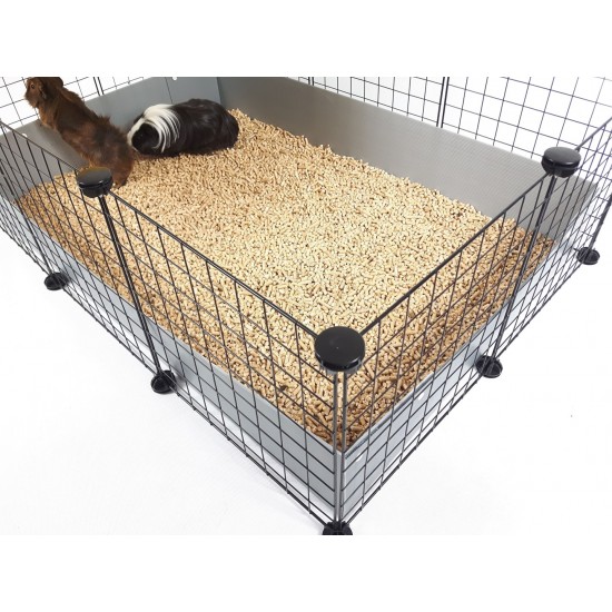 C&C modular cage 5x2 pig rabbit hedgehog black 180 x 75 x 37 cm